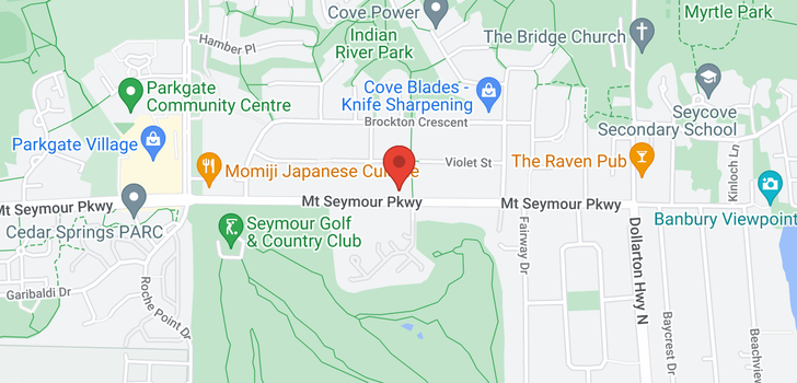 map of 3984 MT SEYMOUR PARKWAY